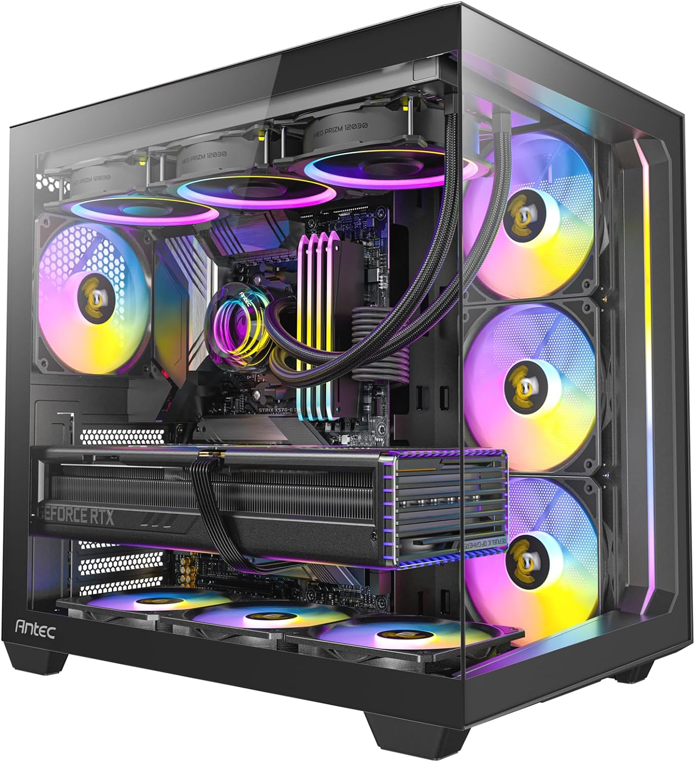 BREUNOR NEXUS - PC Gaming i7 14700K fino a 5.6GHz, RX 7900XTX 24GB, Ram 32Gb DDR5 6000MHz, SSD NVMe 2000GB, Dissipatore a liquido 240mm, Windows 11 Professional