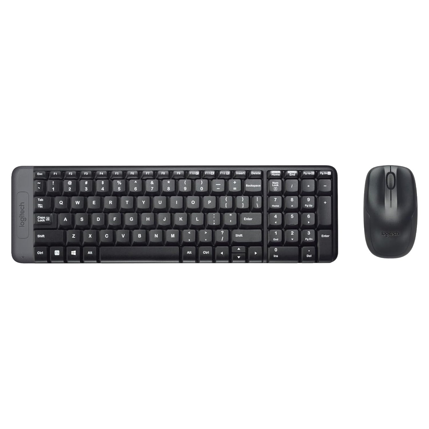Kit Tastiera e Mouse Wireless Logitech MK220 Compatibile con PC, Laptop