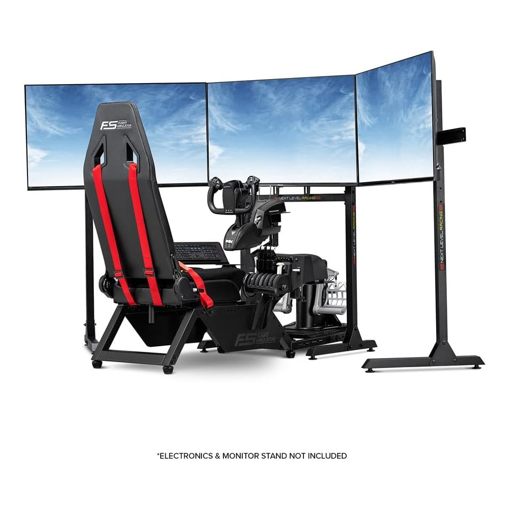 NEXT LEVEL RACING POSTAZIONE DI GUIDA F-GT LITE - Simulatore di Volo FLIGHT SIMULATOR