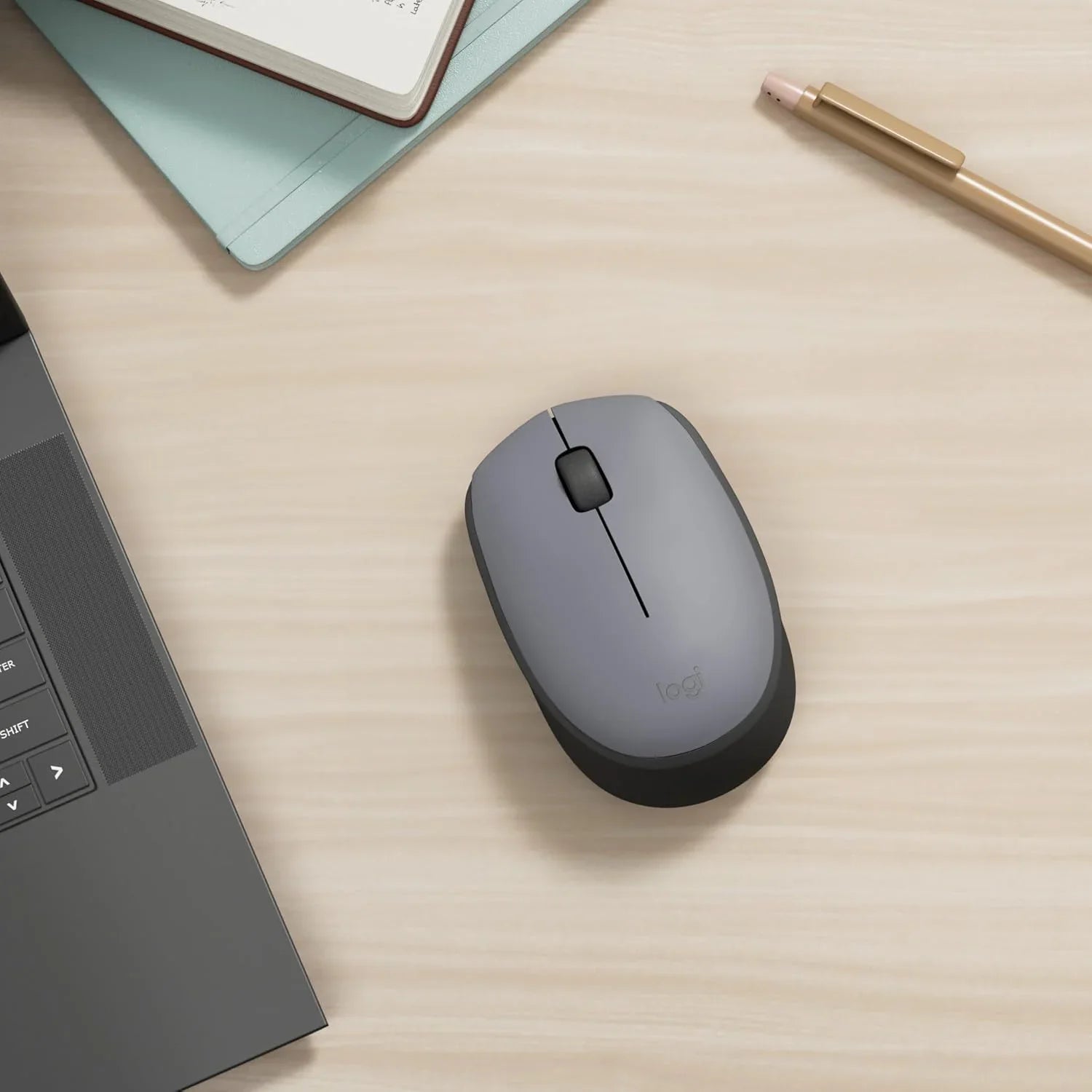 Logitech M170 Mouse Ottico 800dpi 2 tasti Wireless Nero - BREUNOR