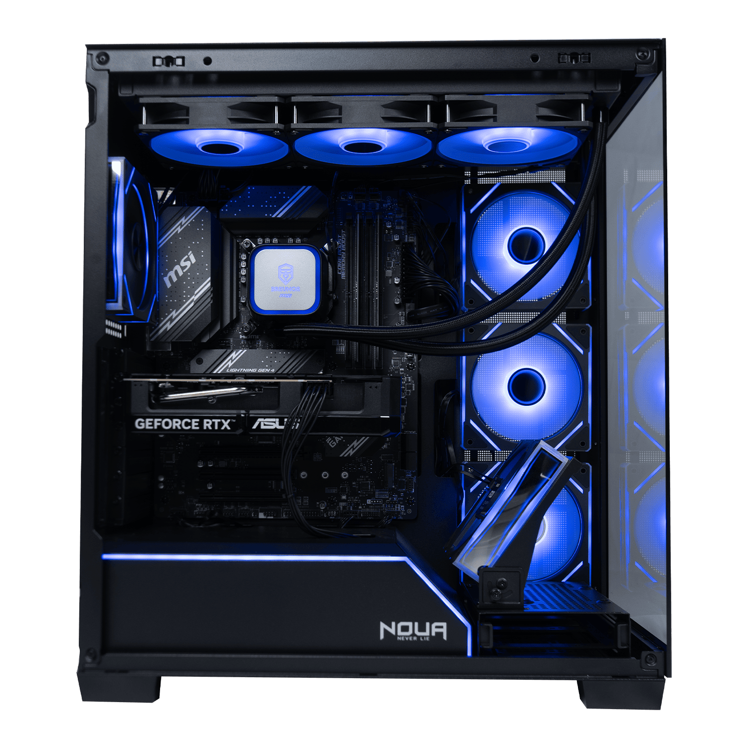 DOMINANCE BLUE - PC Gaming i7 12700K 12 CORE up to 5.00GHz, RTX 5060Ti 16GB, Ram 32Gb DDR5 6000MHz, SSD NVMe 1000GB, AIO 360MM, Win 11 pro
