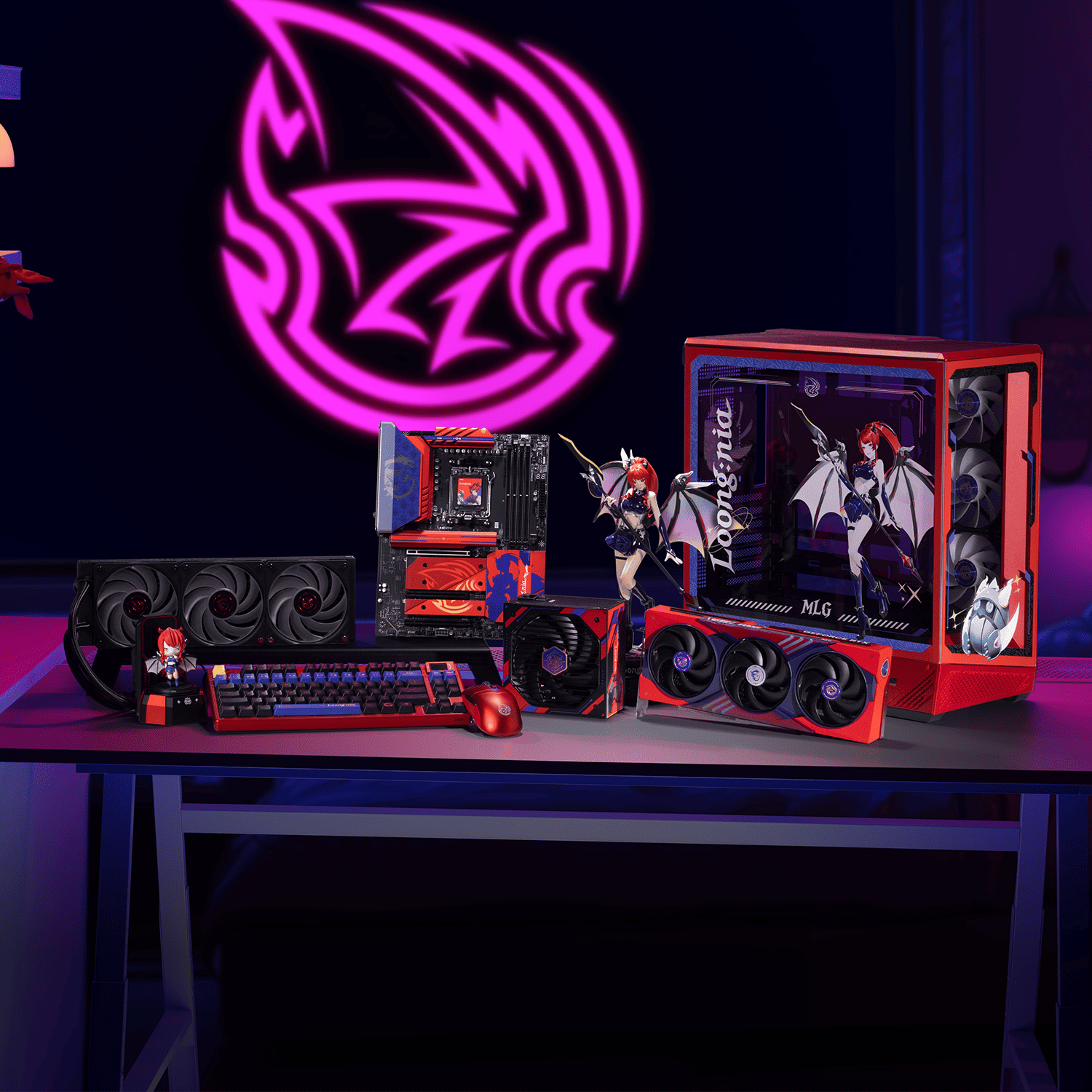 BREUNOR NIA - PC Gaming Ryzen 7 7800X3D , RTX 5070 Ti 16GB, Ram 32Gb 6000MHz, SSD NVMe 1000GB, Dissipatore liquido 360mm, Windows 11 Pro