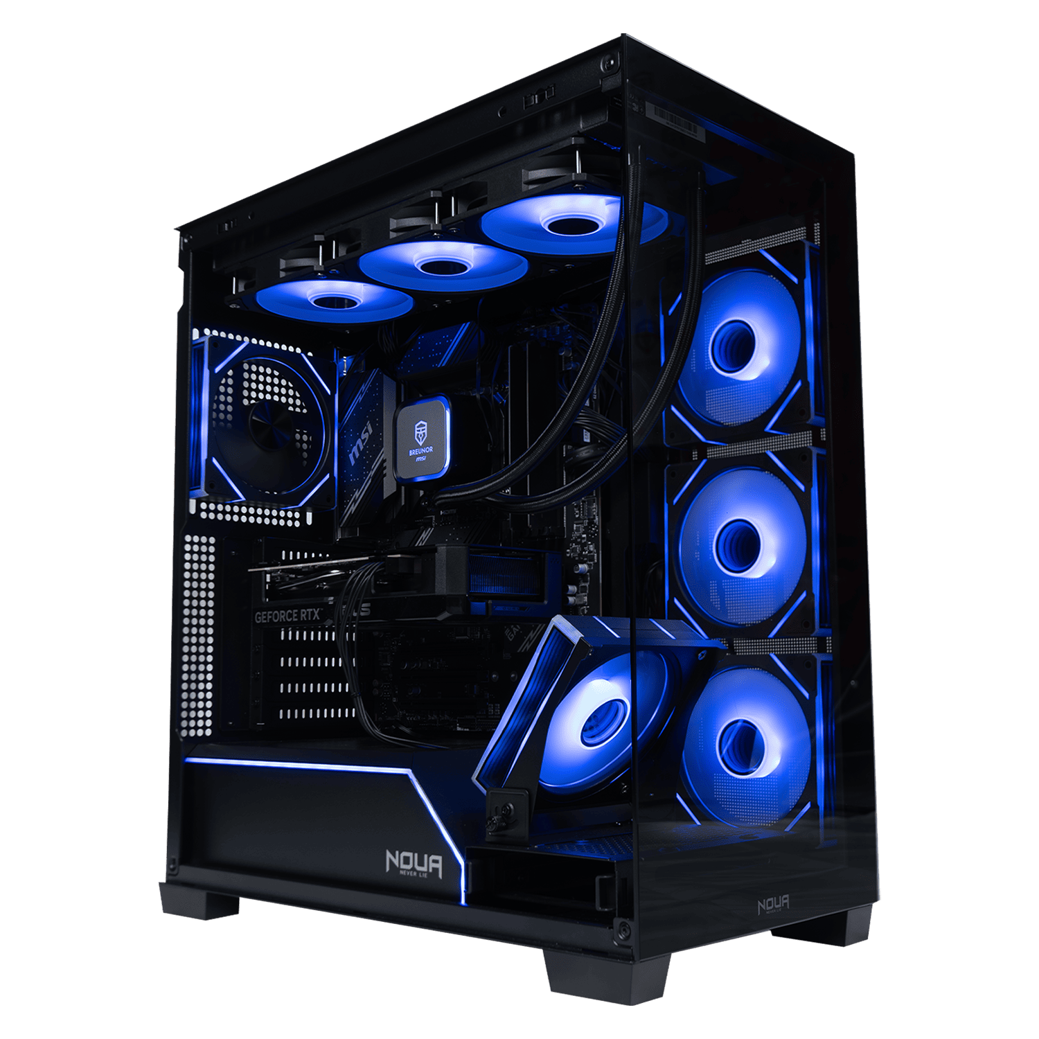 BREUNOR TORVIN - Pc Gaming i7 14700KF, RTX 5060 Ti 16Gb, Ram 32Gb DDR5 6000Mhz, Ssd Nvme 1000GB, Dissipatore a liquido 360mm, Windows 11 Pro