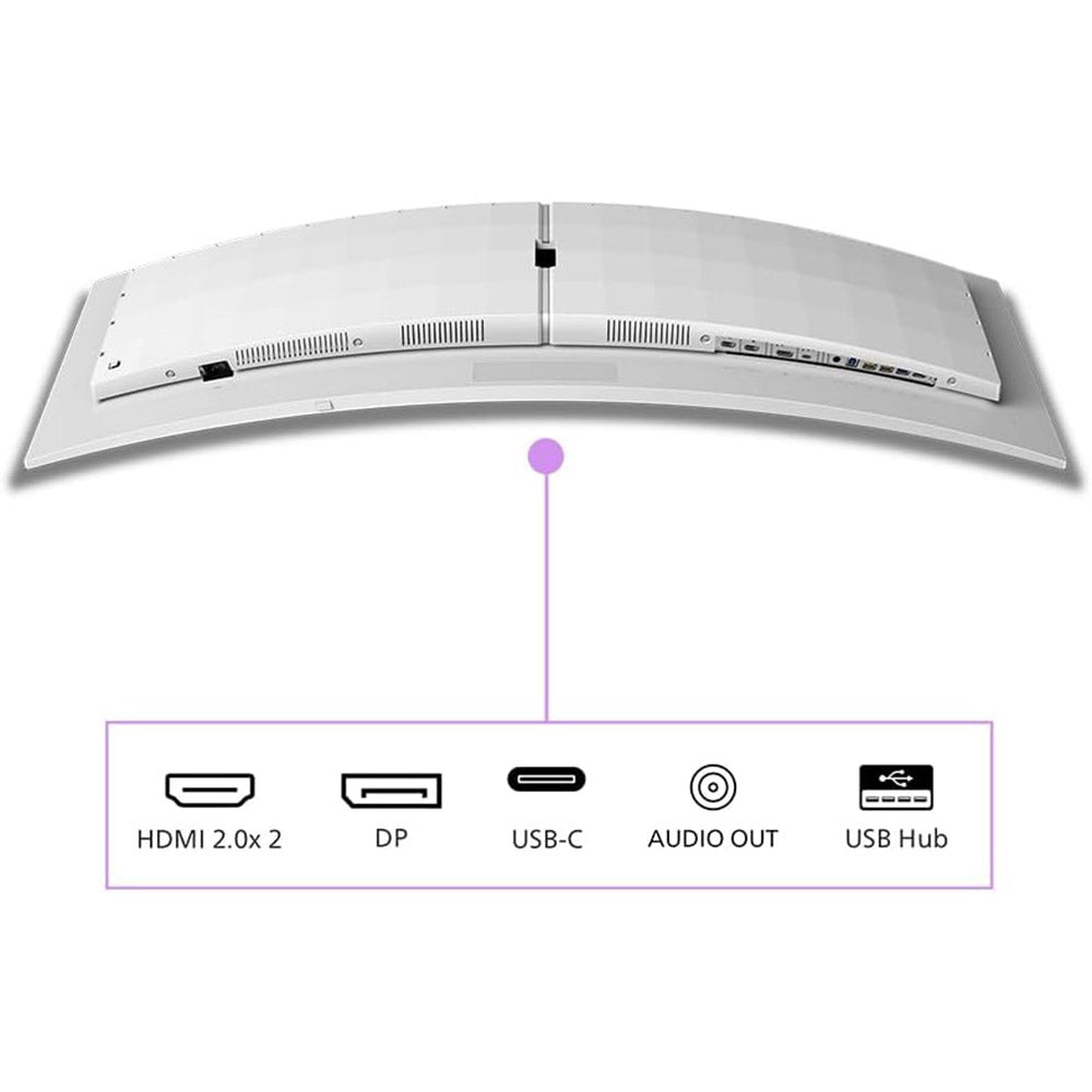 Monitor Gaming Curvo Philips 48.9" Curvo 5120x1440, DQHD, 144Hz, QD-OLED Panel, 0.03ms GtG, USB-C