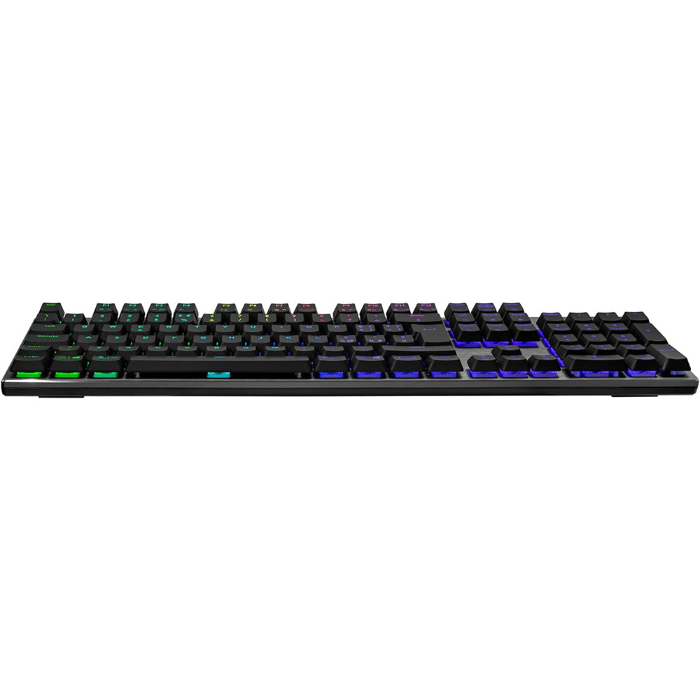 Red Cooler Master SK652 IT Layout RGB Switch Clavier mécanique – Touches flottantes à profil bas, connexion USB Type-A, compatible PC et MacOS