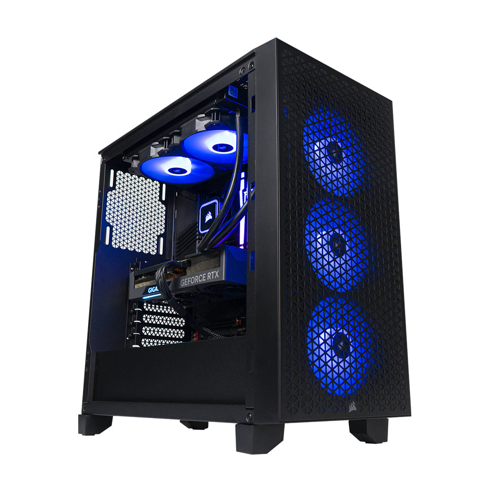 BREUNOR ARES EXPRESS - PC de jeu Ryzen 7 5800X 8 Core, RTX 4070 12 Go, RAM 32 Go DDR4 3600 MHz, SSD NVMe 1000 Go, dissipateur thermique liquide 240 mm, Windows 11 Pro 