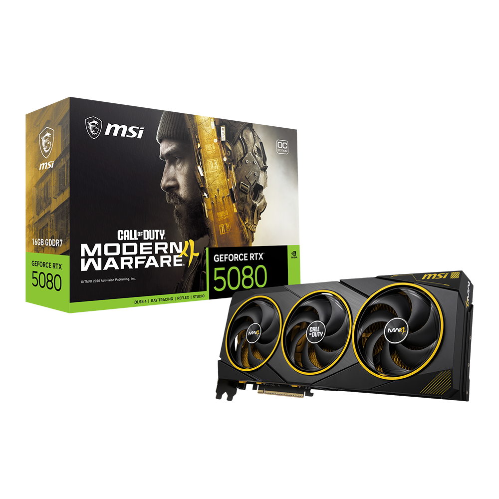 GeForce RTX 5080 16G COD MW4 EDITION OC - MSI RTX 5080 16GB " CALL OF DUTY " MODERN WARFARE 4 - LIMITED EDITION