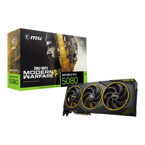 GeForce RTX 5080 16G COD MW4 EDITION OC - MSI RTX 5080 16GB " CALL OF DUTY " MODERN WARFARE 4 - LIMITED EDITION