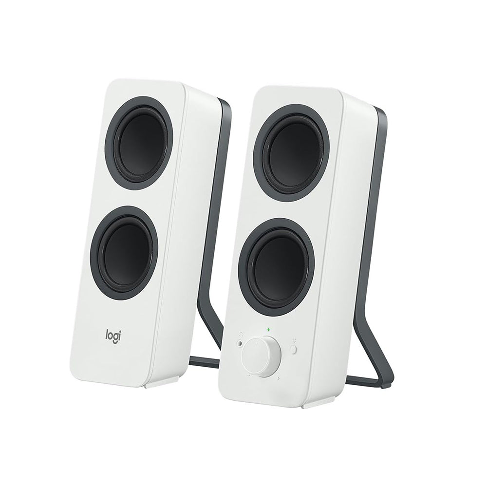 Speaker USB Logitech Z207 Altoparlanti per PC Wireless Bluetooth, Audio Stereo, 10 Watt ,Bianca