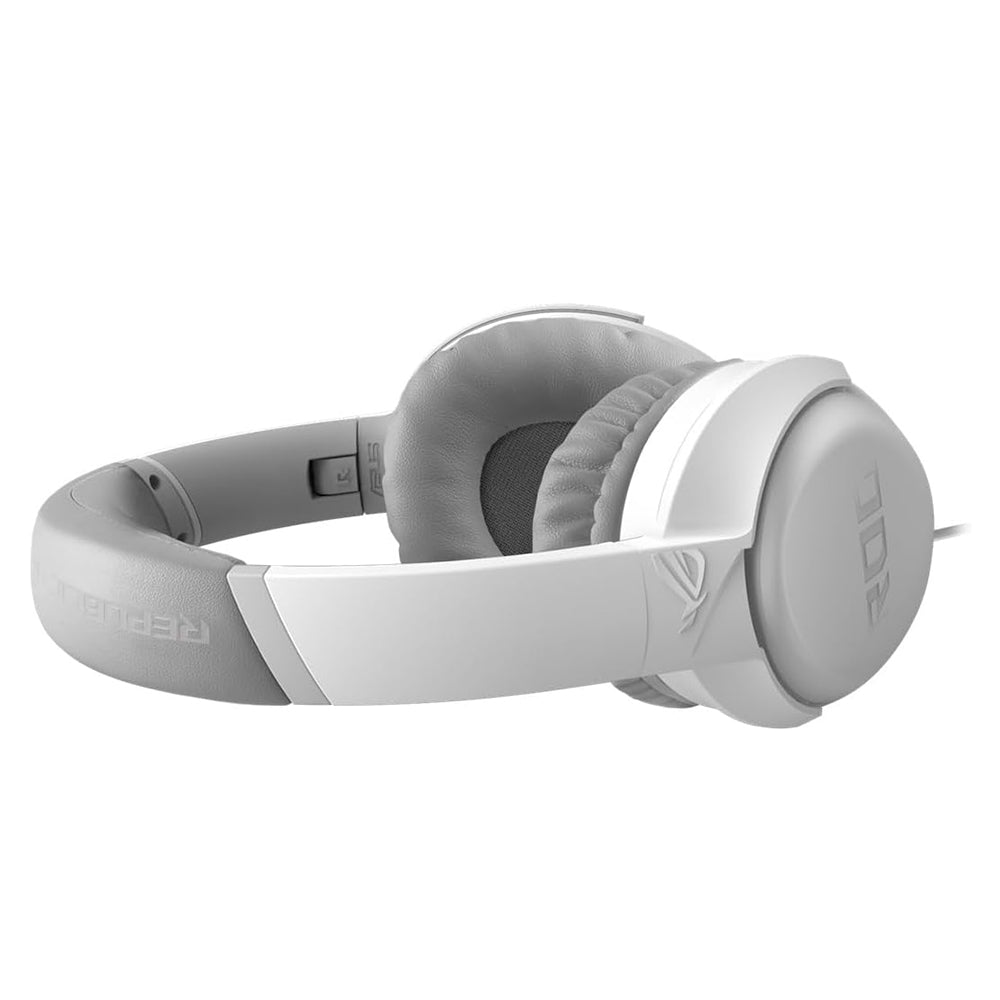Cuffia Gaming ASUS ROG Strix Go Core Moonlight White | Audio Hi-Res e Jack 3.5mm , Microfono Cancellazione Rumore