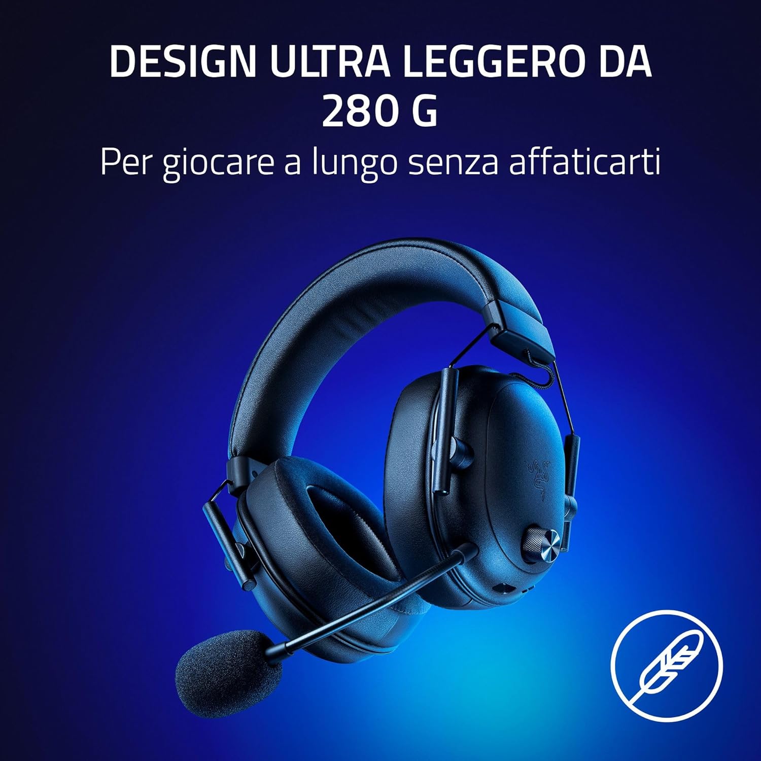 Razer BlackShark V2 HyperSpeed per PC Cuffie wireless per esport leggere ( 280g, Microfono HyperClear banda super larga, Driver TriForce in Titanio da 50 mm, Bluetooth)