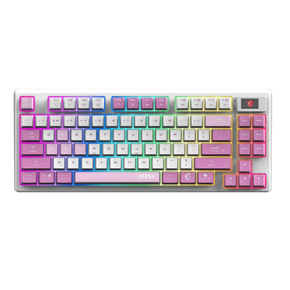 Tastiera Meccanica Gaming (Layout ITA) - MSI GK600 WHITE DEEP PURPLE LIGHT PURPLE FORGE KEYBOARD