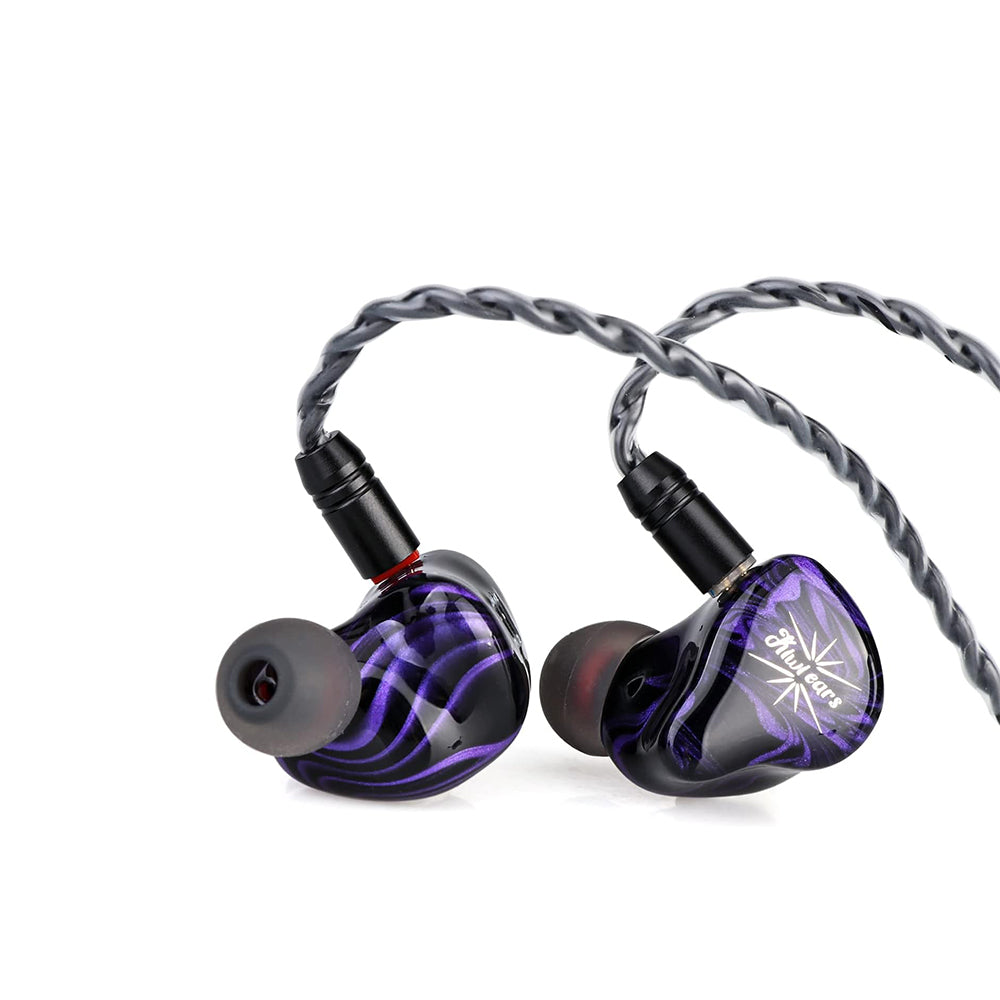 Cuffie Da Gioco, Kiwi Ears Quartet – Auricolari In-Ear Ibridi 2DD+2BA con Tuning Personalizzabile & Bassi Subwoofer