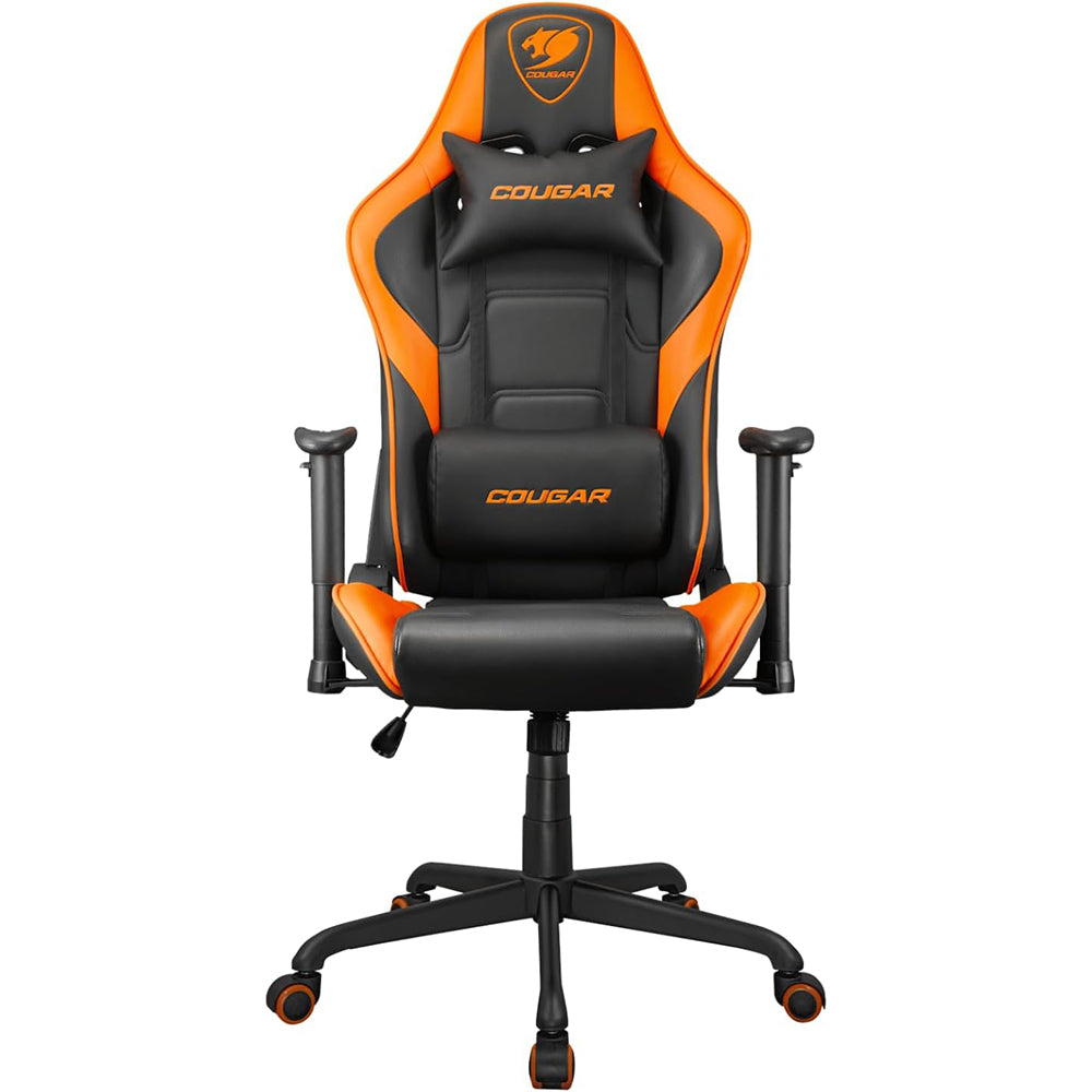 SEDIA GAMING PREMIUM COUGAR ARMOR ELITE CON RECLINAZIONE 160° E TELAIO IN ACCIAIO (NERO/ARANCIO)