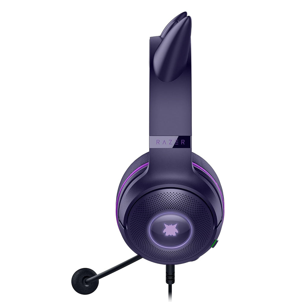 Razer Kraken Kitty V2 - Edizione Pokémon Gengar - Cuffie USB - Spuntoni di Gengar - illuminazione reattiva allo stream