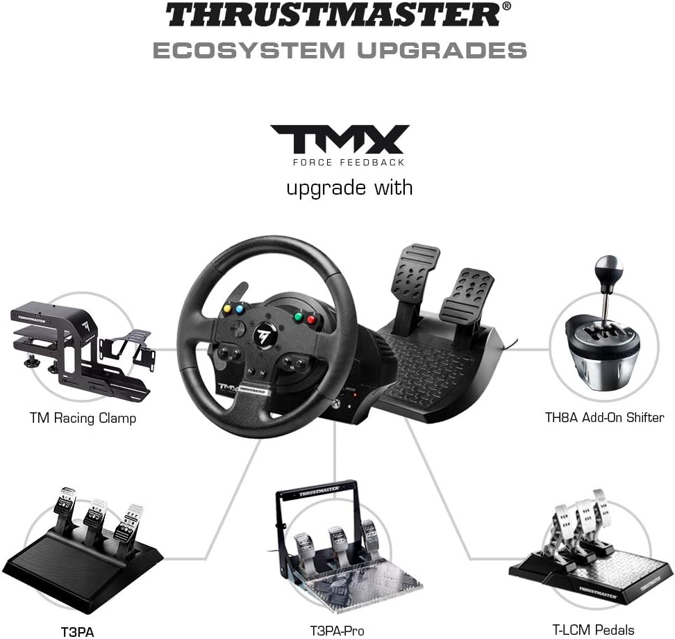 CONTROLLER JOYPAD PER SIMULATORI DI GUIDA , Thrustmaster TMX Force Feedback Volante + Pedaliera Per PC/Xbox