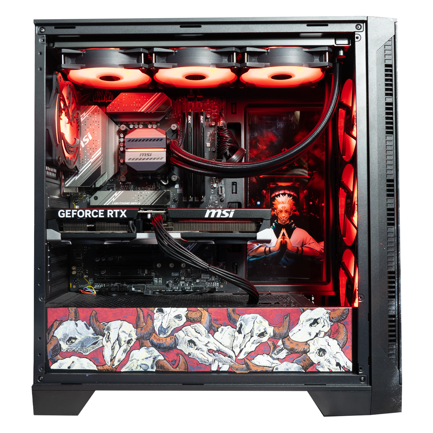 BREUNOR SUKUNA V1 - PC Gaming Intel i9 14900K, RTX 5070 Ti 16GB, RAM 32GB DDr5, SSD 1TB NVMe, Dissipatore a Liquido 360mm, Windows 11 PRO