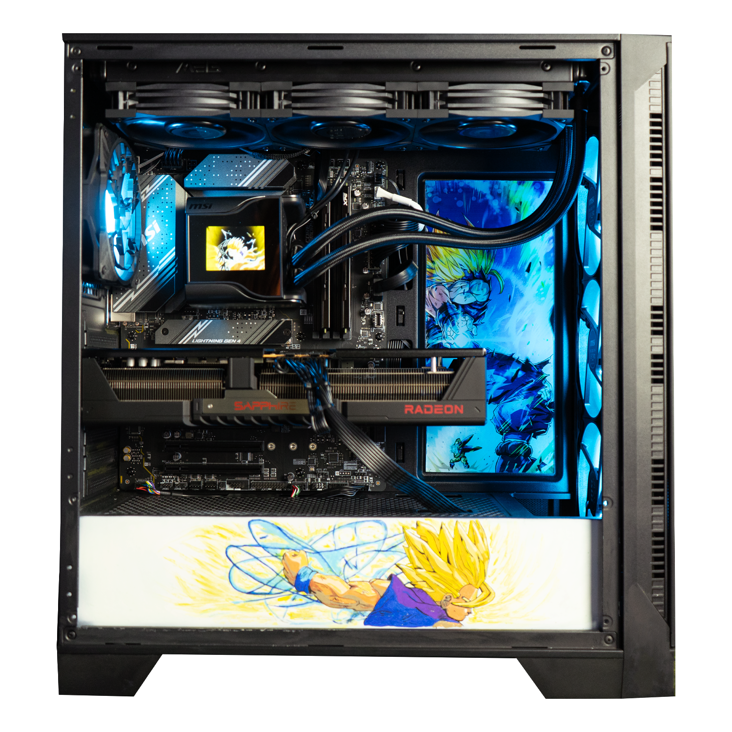 BREUNOR GOHAN V1 - PC Gaming Intel i7 14700K, RX 9070XT 16GB, RAM 32GB DDr5 , SSD 1TB NVMe, AIO 360mm LCD, Windows 11 PRO