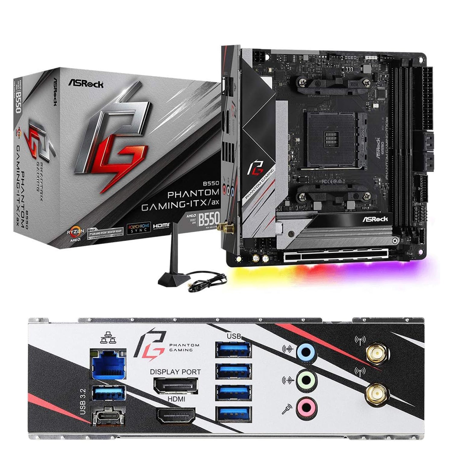 BREUNOR PULSAR - Mini PC Gaming Ryzen 7 5800X , RX 7600 8GB, RAM 32GB DDr4 , SSD NVMe 1TB, Pc Da Gaming ITX, Windows 11 PRO
