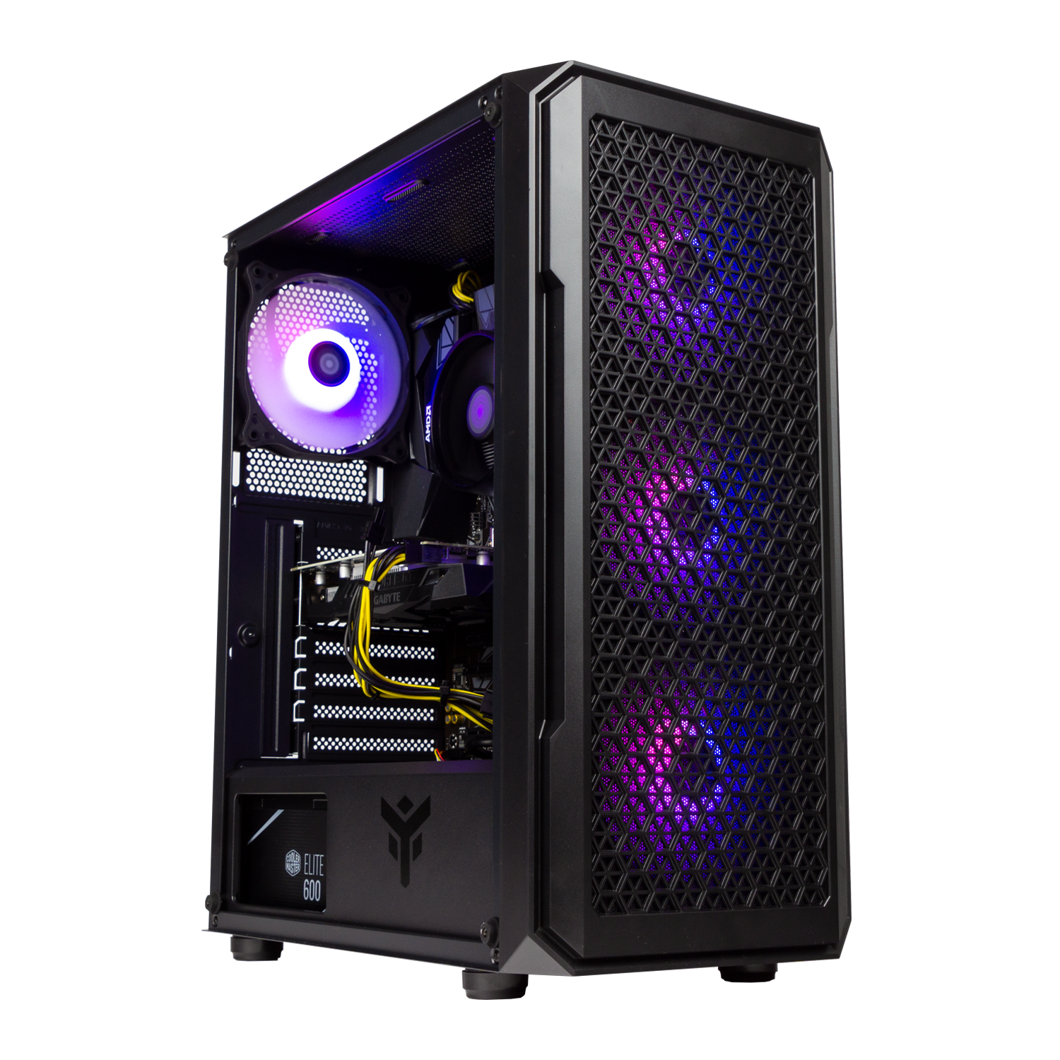 BREUNOR MIRAGE - PC Gaming RYZEN 5 5600 6 Core up to 4.40GHz, RX 7600 8GB, Ram 16Gb 3600MHz, SSD NVMe 1000GB, WiFi, Windows 11 pro, Desktop PC Gaming