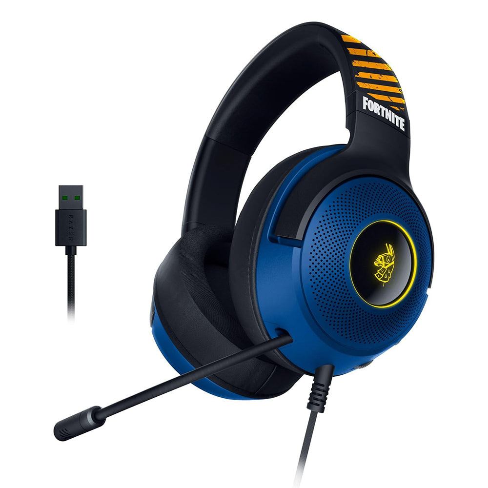 Razer Kraken V3 X - Cuffie da gioco USB cablate edizione Fortnite (cuffie ultraleggere, Driver TriForce da 40 mm)