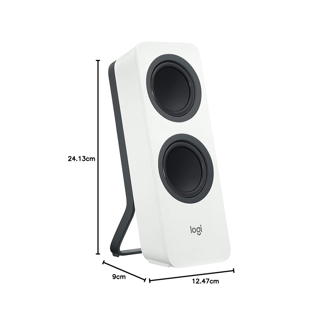 Speaker USB Logitech Z207 Altoparlanti per PC Wireless Bluetooth, Audio Stereo, 10 Watt ,Bianca