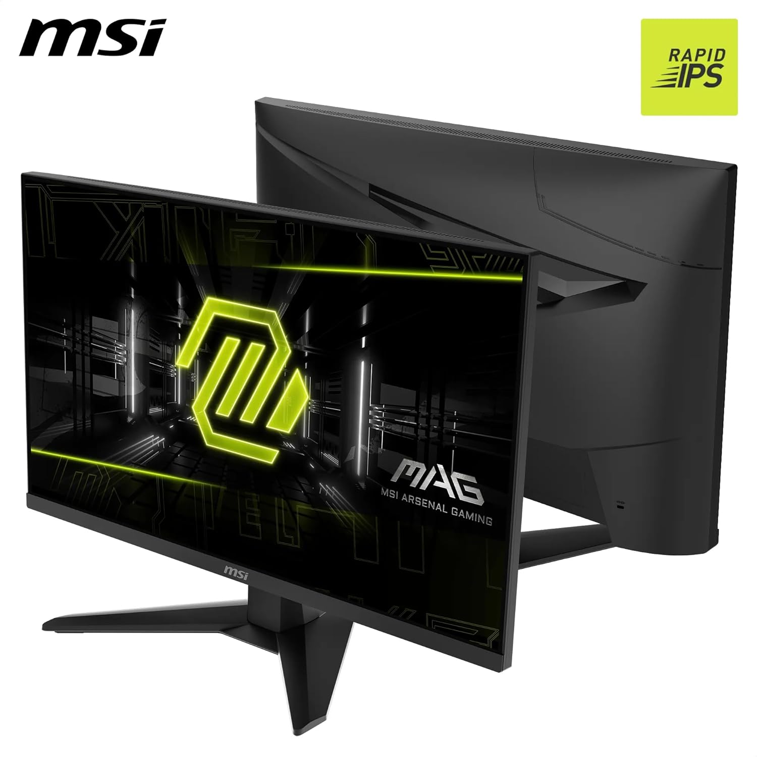 Monitor Gaming MSI MAG 274F Monitor Gaming 27" FHD, 1920x1080 Pannello Rapid IPS, 200Hz, 0,5ms (GtG), HDR Ready, Eye Care, AI Vision, HDMI 2.0b, DP 1.2a