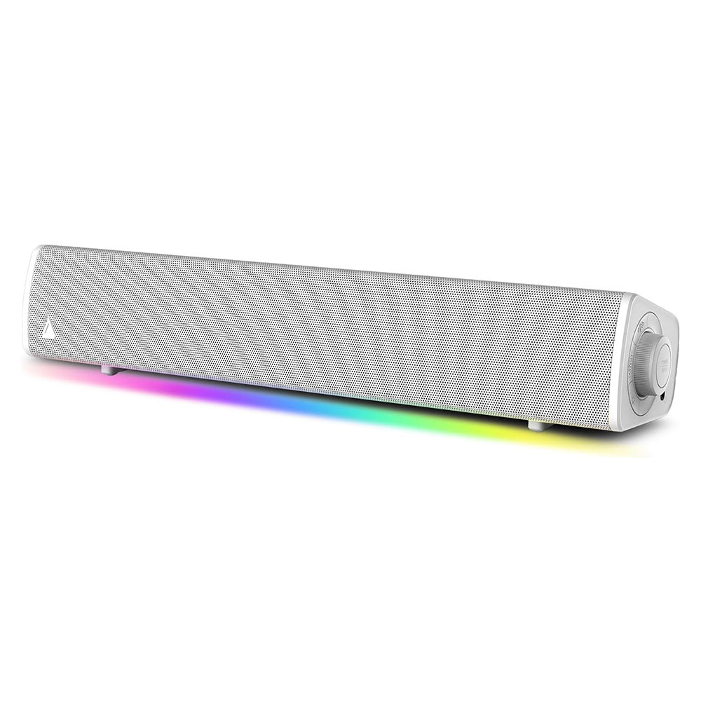 Speaker USB CREATIVE Soundbar compatta da gaming Sound Blaster GS3 (Bianca) con RGB e tecnologia SuperWide, Bluetooth 5.4