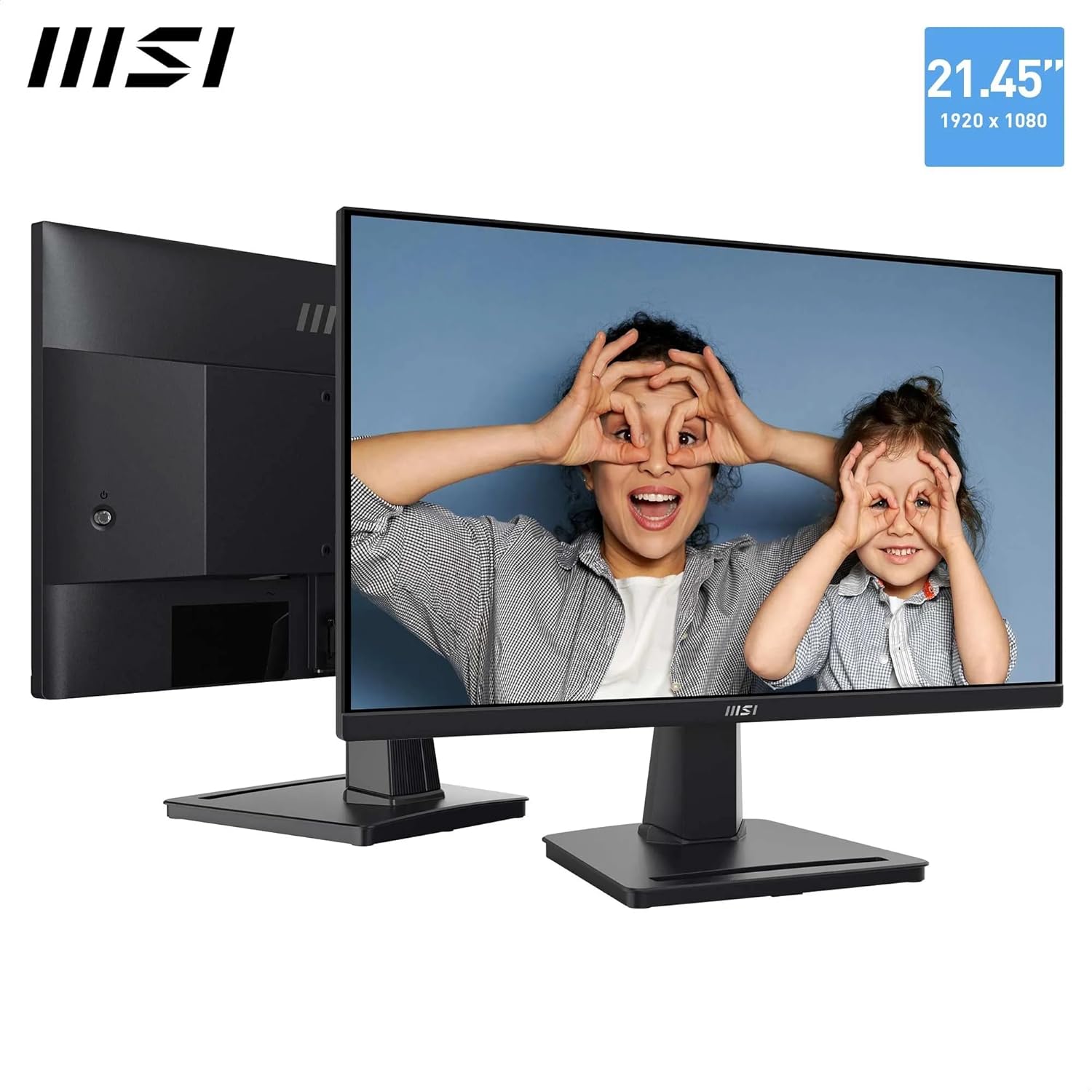 Monitor MSI PRO MP225V 21.5" Full HD VA 100Hz - Inclinabile – HDMI, D-Sub (VGA)