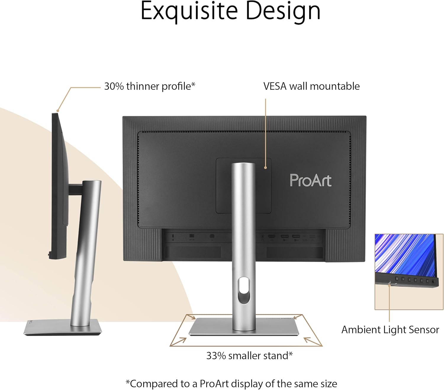 ASUS ProArt PA24ACRV Monitor 24" QHD | IPS | 100% sRGB / 95% DCI-P3 | USB-C 96W PD