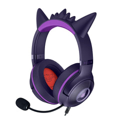 Razer Kraken Kitty V2 - Edizione Pokémon Gengar - Cuffie USB - Spuntoni di Gengar - illuminazione reattiva allo stream