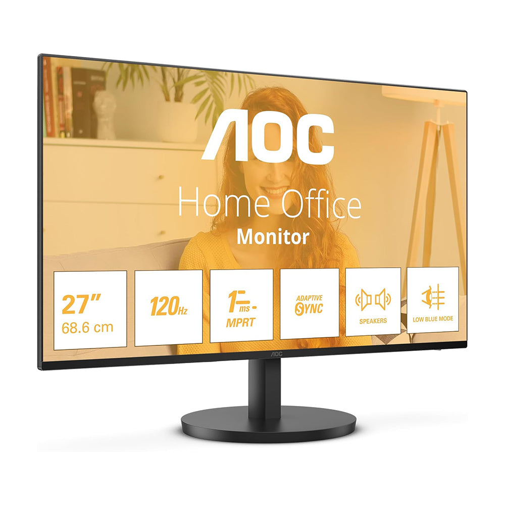 Monitor AOC Full HD da 27 pollici, 120 Hz, sincronizzazione adattiva dell'immagine 1920x1080 - 4ms HDMI/VGA