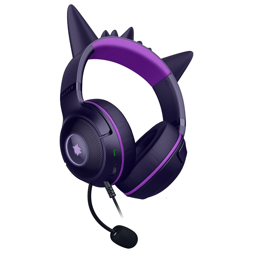 Razer Kraken Kitty V2 - Edizione Pokémon Gengar - Cuffie USB - Spuntoni di Gengar - illuminazione reattiva allo stream
