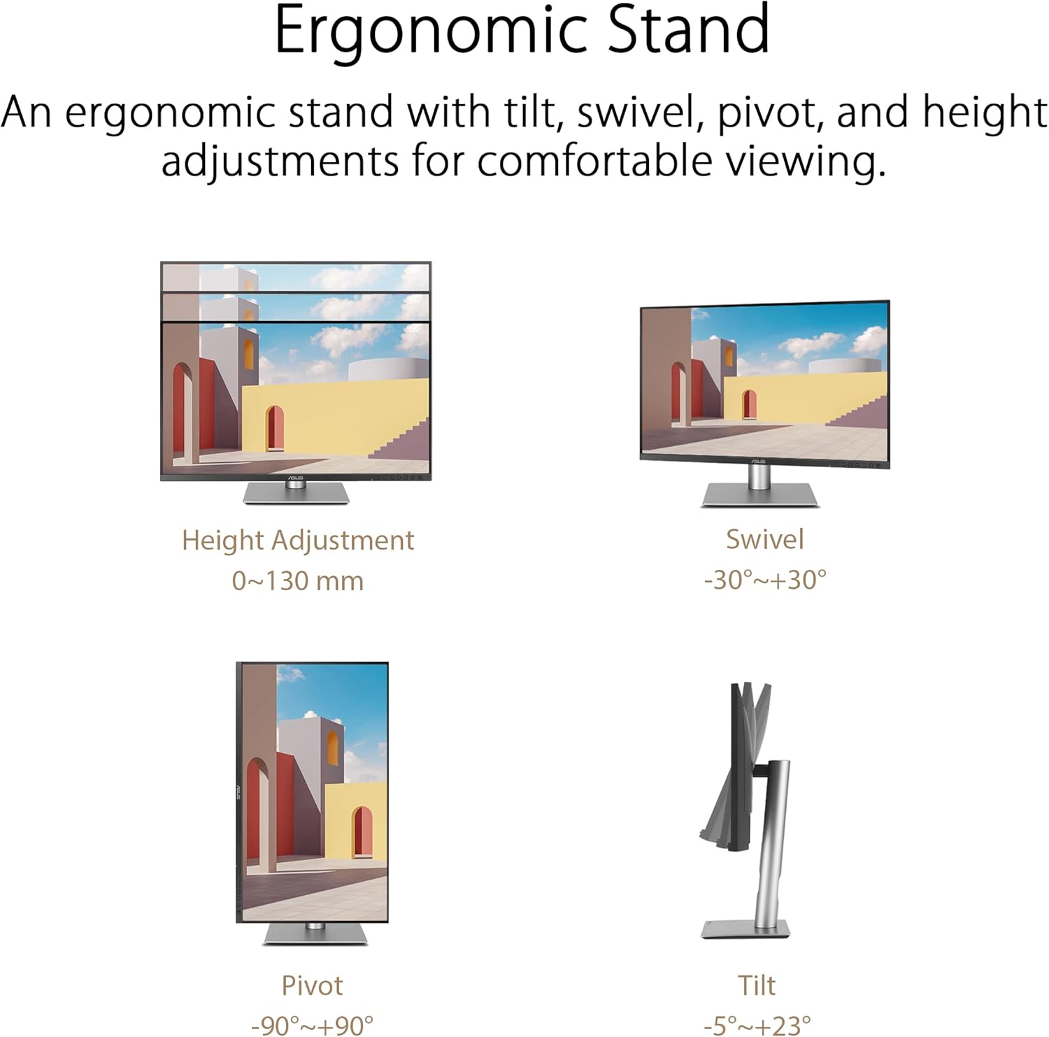 ASUS ProArt PA24ACRV Monitor 24" QHD | IPS | 100% sRGB / 95% DCI-P3 | USB-C 96W PD