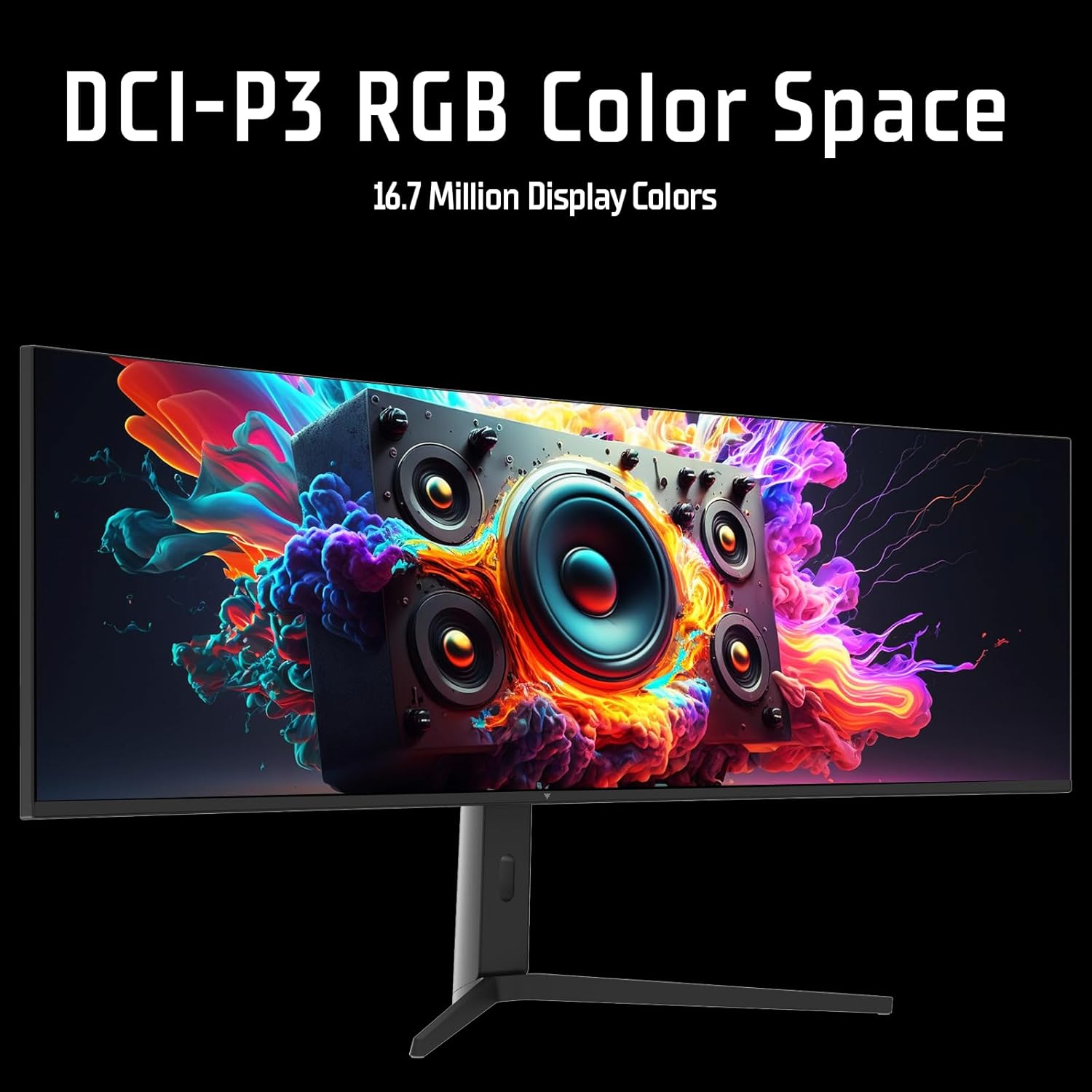 Moniteur GAMING 49" CURVED R3800- DQHD 5120x1440 UltraWide- IPS- 144Hz- 32:9- 1ms- HDMI- DP- Type-C PD- HAS- HDR