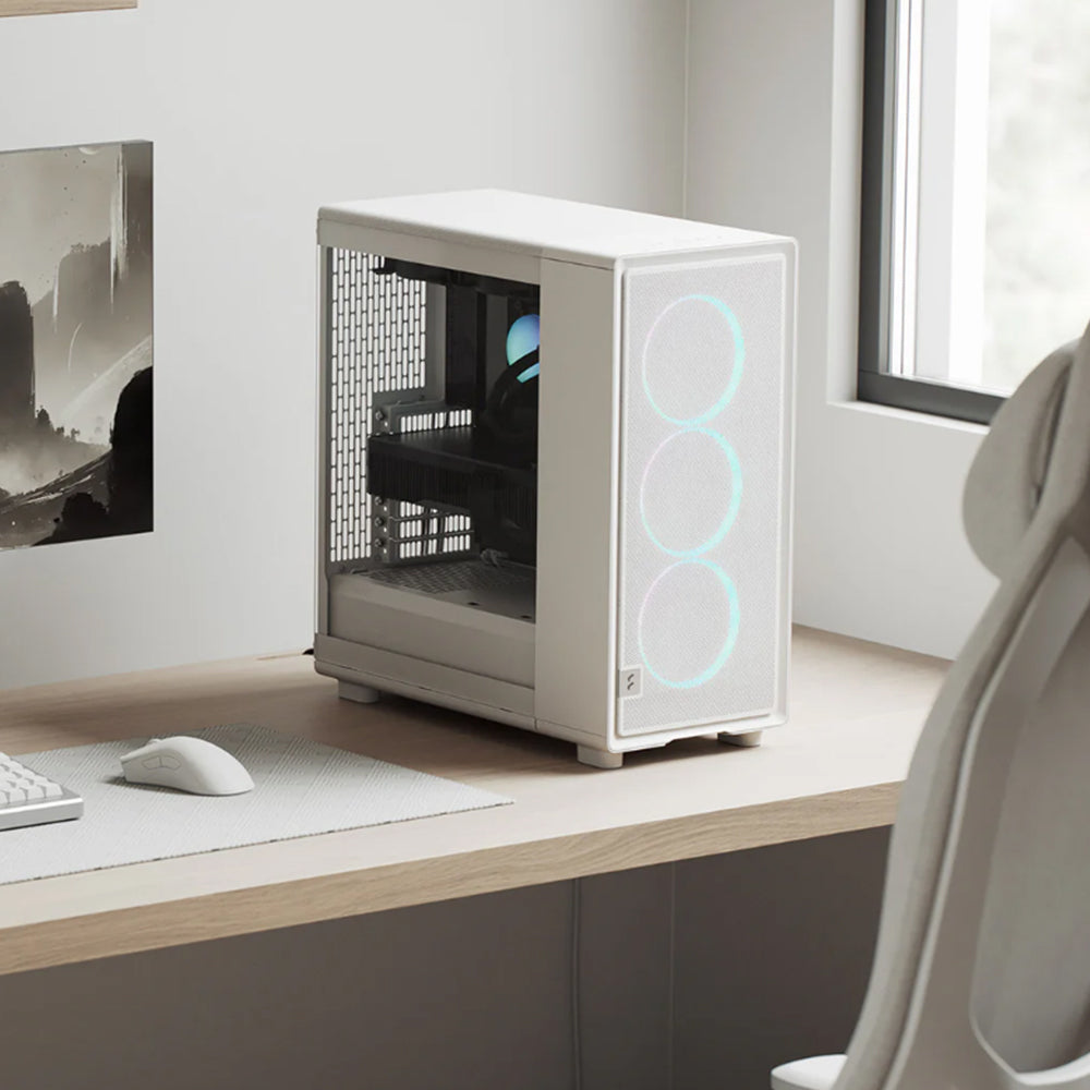 BREUNOR TITANA EXPRESS - PC GAMING Ryzen 5 9600X fino a 5.40 GHz, RTX 5070 12GB WHITE , RAM 32GB DDR5 RGB , SSD 1TB, Dissipatore A LIQUIDO 240MM , W11