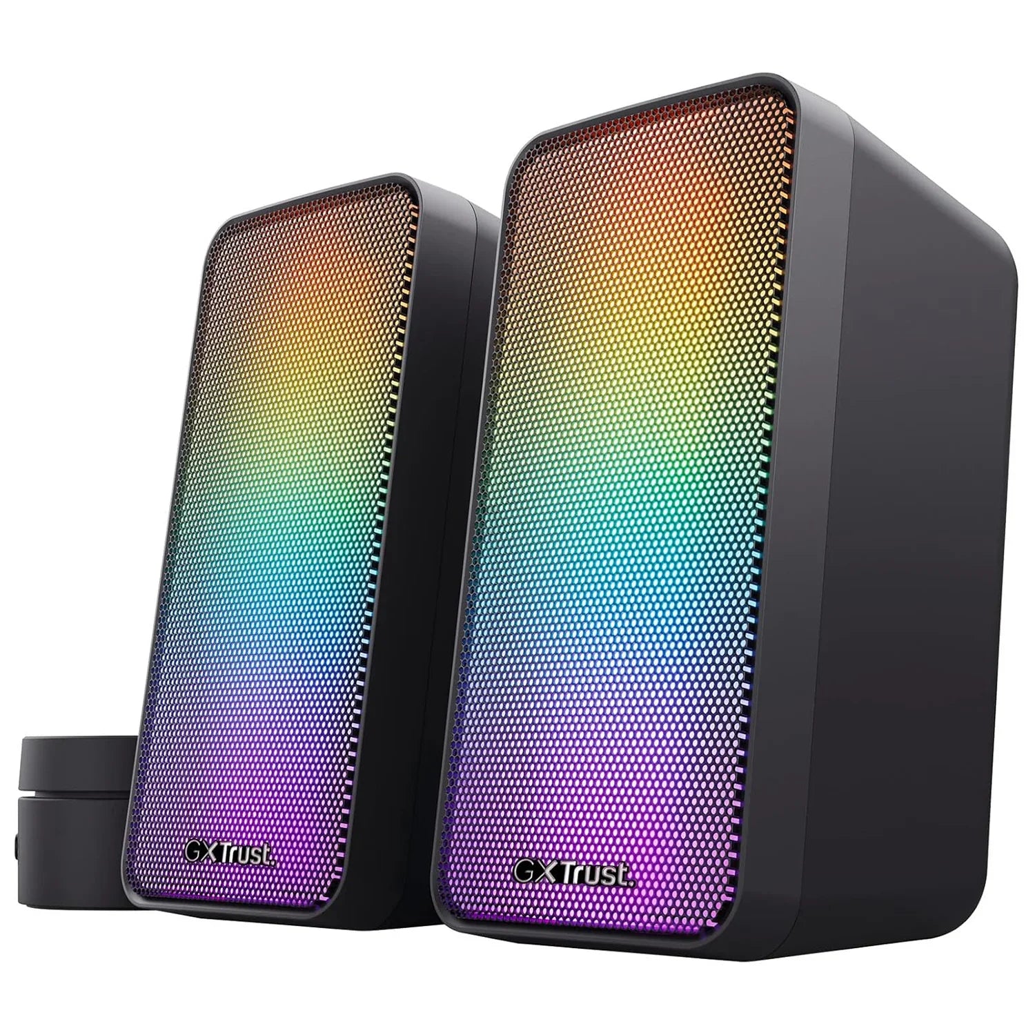 Speaker USB RGB Trust Gaming USB 2.0 Casse PC Gaming con Illuminazione LED RGB, 12 W (6 W RMS), Alimentazione USB, 3.5 mm, Altoparlanti PC Stereo per Computer - BREUNOR