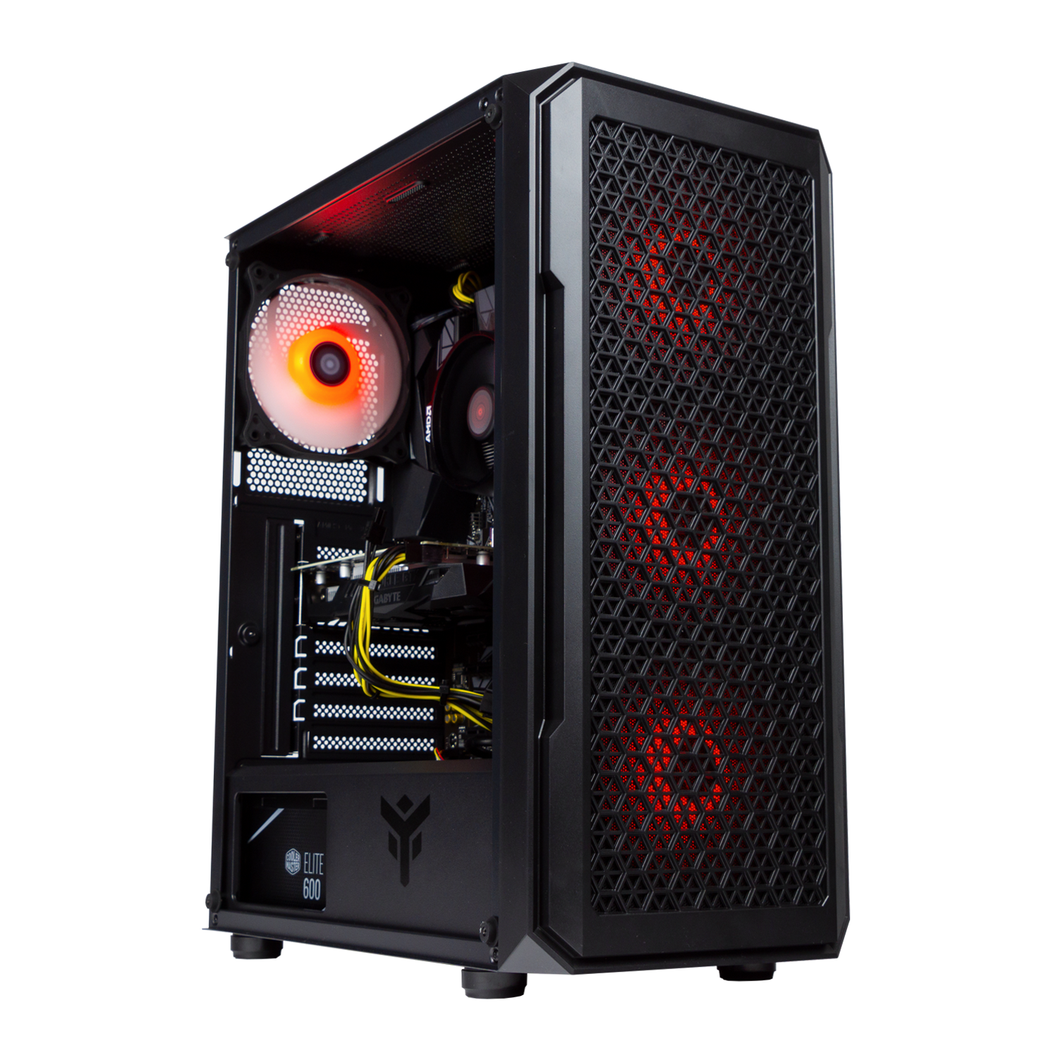 BREUNOR MIRAGE - PC Gaming RYZEN 5 5600 6 Core up to 4.40GHz, RX 7600 8GB, Ram 16Gb 3600MHz, SSD NVMe 1000GB, WiFi, Windows 11 pro, Desktop PC Gaming