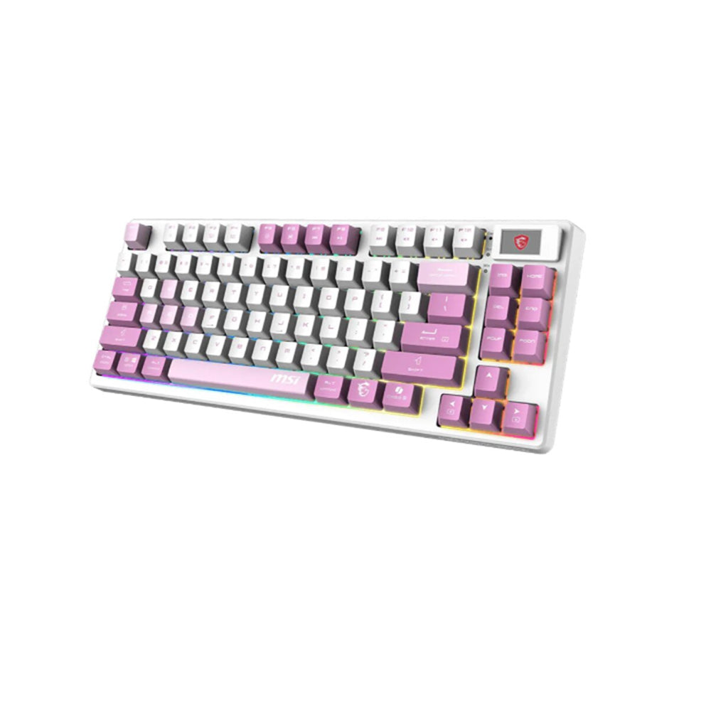 Tastiera Meccanica Gaming (Layout ITA) - MSI GK600 WHITE DEEP PURPLE LIGHT PURPLE FORGE KEYBOARD