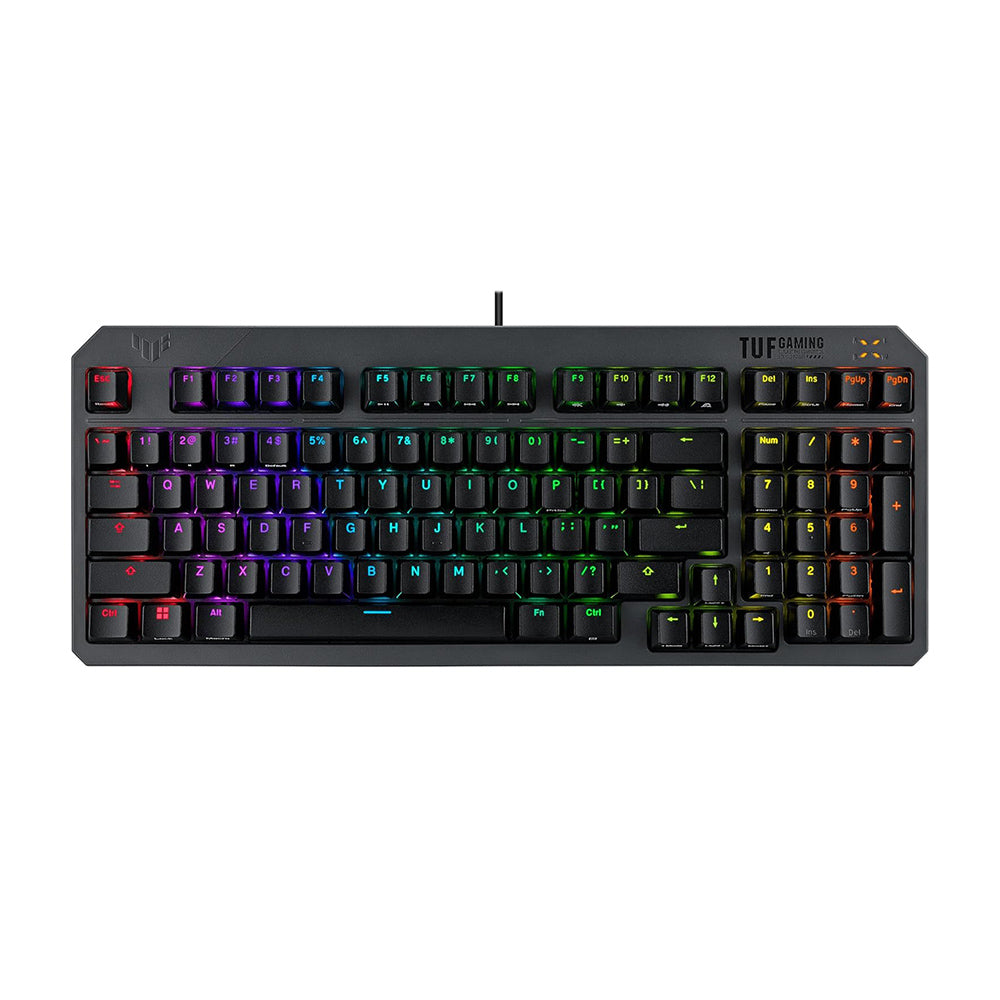 ASUS TUF Gaming K3 Gen II Tastiera Gaming con Layout Compatto a 97 Tasti, Switch RGB ottico-meccanici