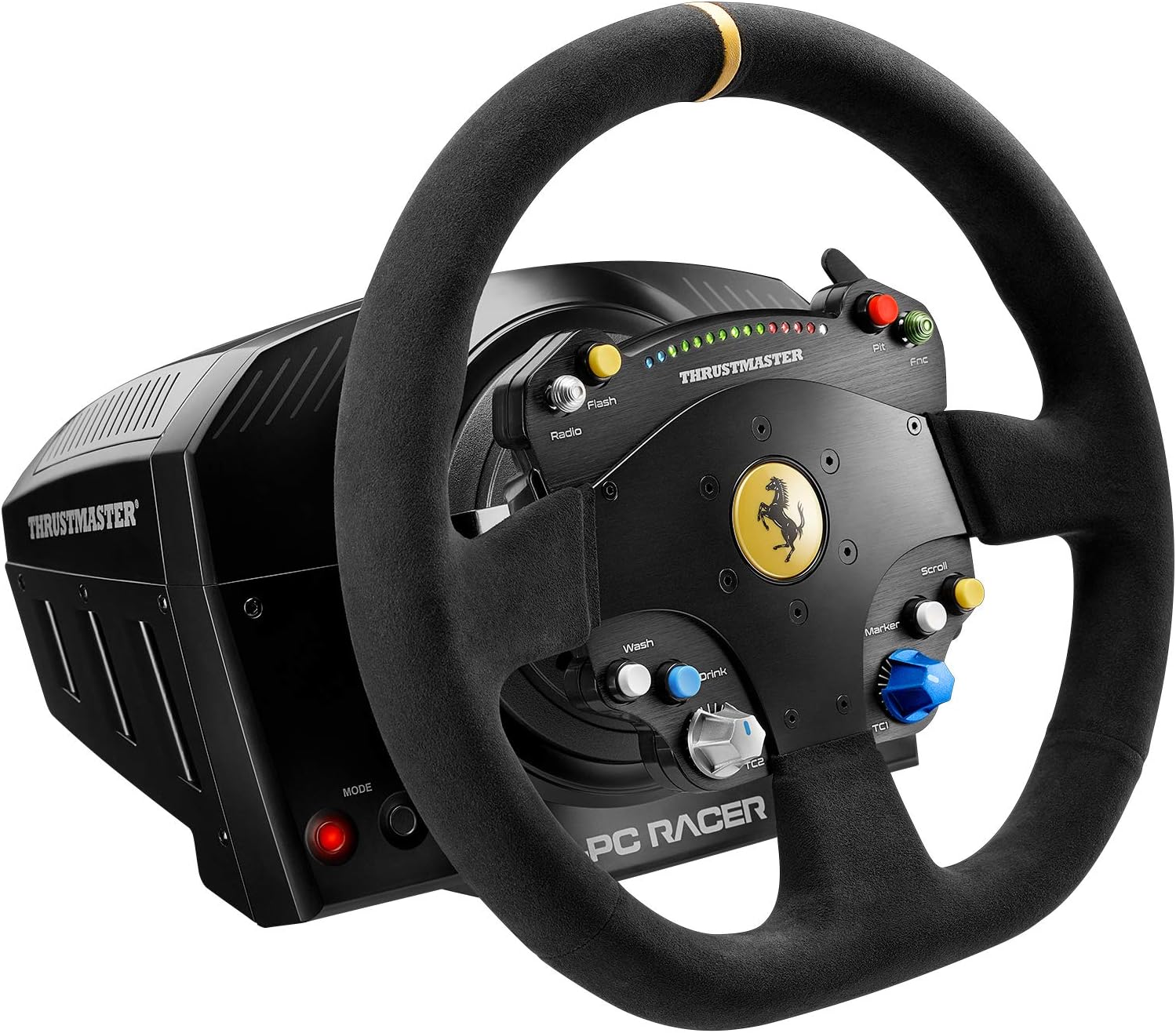 JOYPAD CONTROLLER FOR DRIVING SIMULATORS, Thrustmaster TS-PC Racer Ferrari 488 Challenge Edition Black PC Steering Wheel 