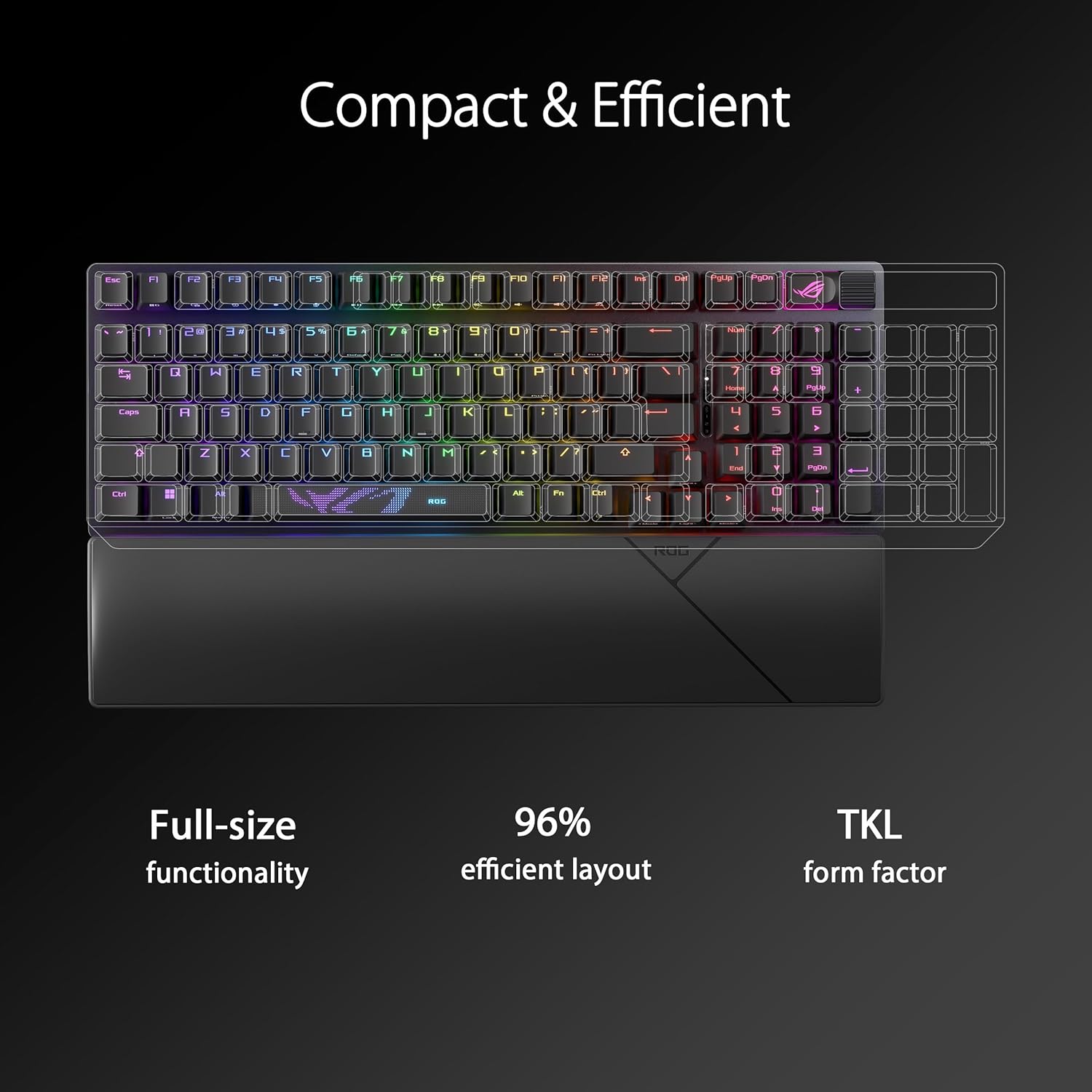 ASUS ROG Strix Scope II 96, Tastiera Meccanica Gaming Wireless, Switch Meccanici ROG NX