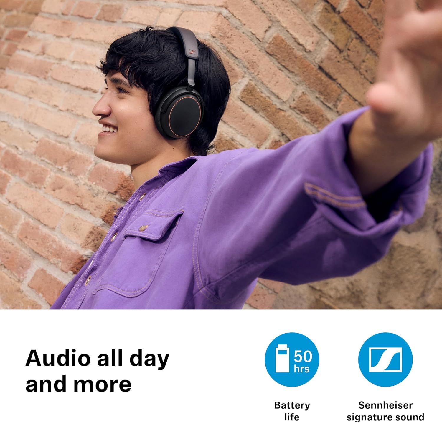 Cuffie Sennheiser ACCENTUM Wireless SE | Include Dongle USB BTD 600, Hybrid ANC e 50 Ore di Batteria