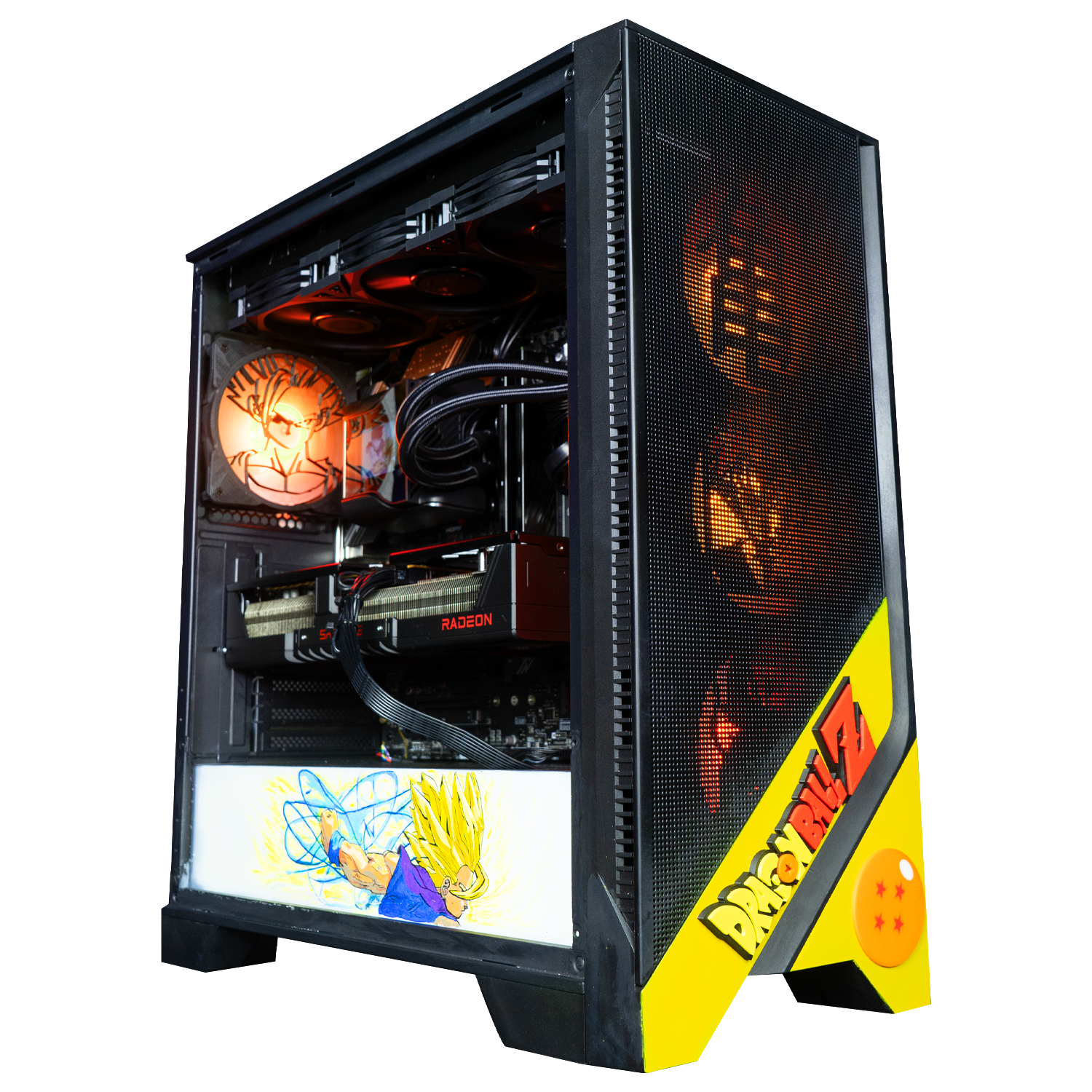 BREUNOR GOHAN V1 - PC Gaming Intel i7 14700K, RX 9070XT 16GB, RAM 32GB DDr5 , SSD 1TB NVMe, AIO 360mm LCD, Windows 11 PRO