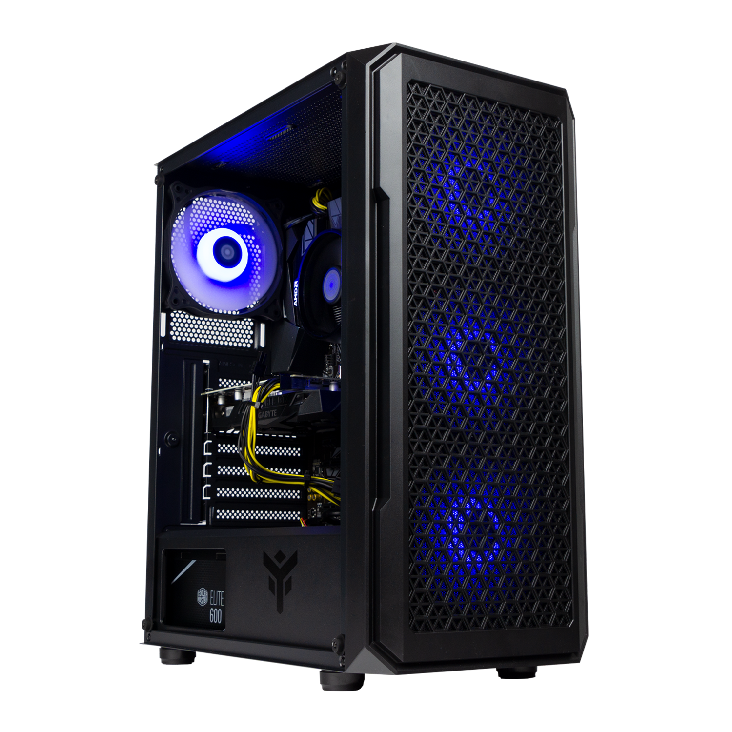 BREUNOR MIRAGE - PC Gaming RYZEN 5 5600 6 Core jusqu'à 4,40 GHz, RX 7600 8 Go, Ram 16 Go 3600 MHz, SSD NVMe 1000 Go, WiFi, Windows 11 pro, PC de bureau Gaming