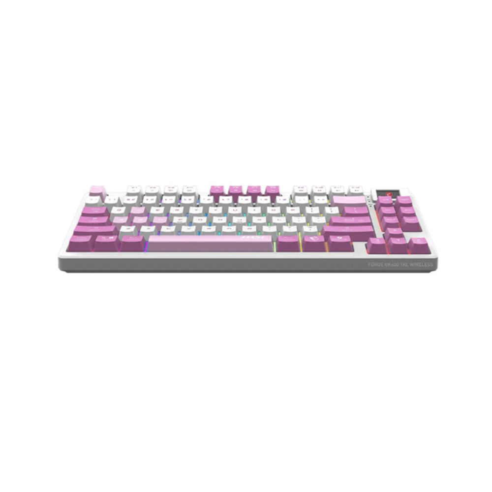 Tastiera Meccanica Gaming (Layout ITA) - MSI GK600 WHITE DEEP PURPLE LIGHT PURPLE FORGE KEYBOARD