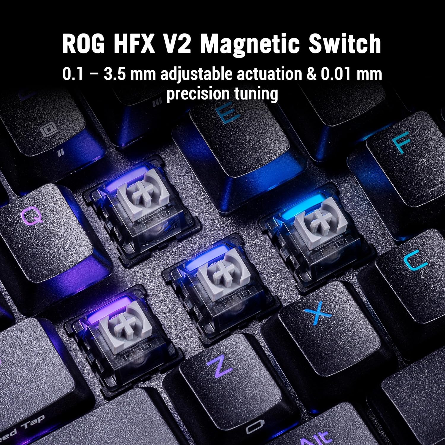 ASUS ROG Falcata, Tastiera Split Gaming al 75%, Switch magnetici ROG HFX V2, Sensori ROG Hall