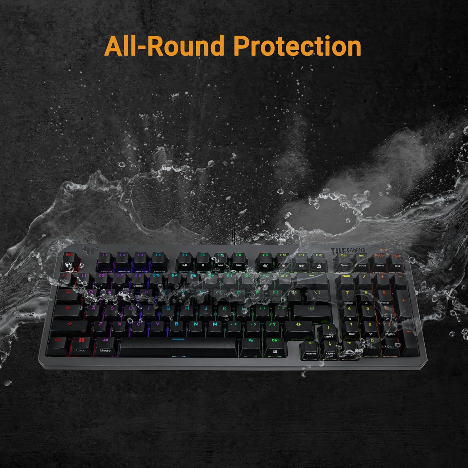 ASUS TUF Gaming K3 Gen II Tastiera Gaming con Layout Compatto a 97 Tasti, Switch RGB ottico-meccanici