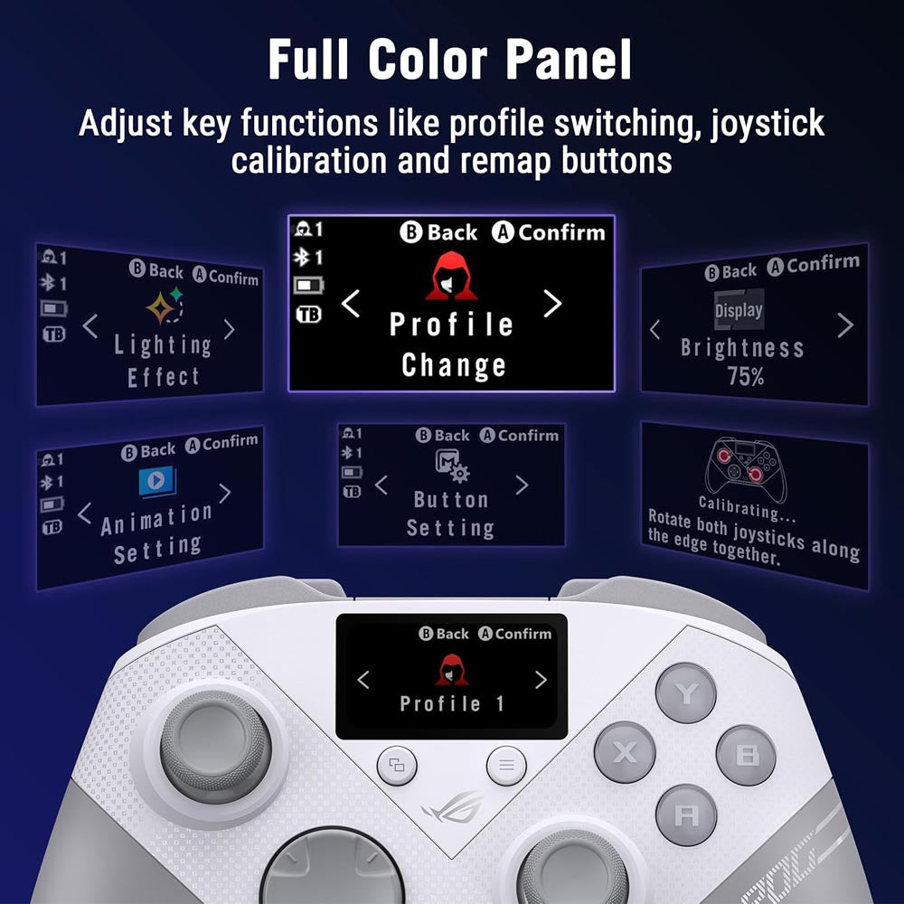 JOYPAD WIRELESS ASUS GAMING CONTROLLER ROG RAIKIRI II PRO PC WL  Cablato/Wireless , Gamepad Controller