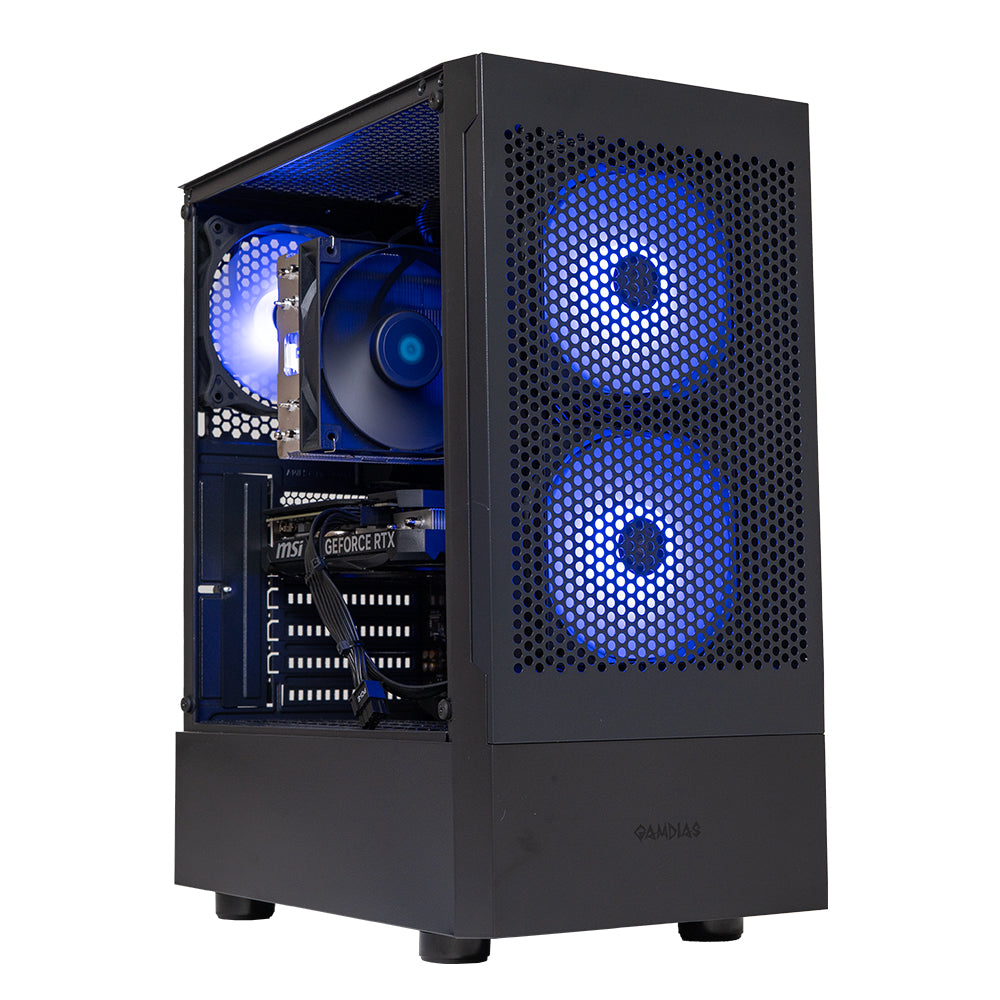 BREUNOR MIRAGE - PC Gaming RYZEN 5 5600 6 Core fino a 4.40GHz, RX 7600 8GB, Ram 16Gb 3200MHz, SSD NVMe 1000GB, WiFi, Windows 11 pro, Pc Desktop Gaming